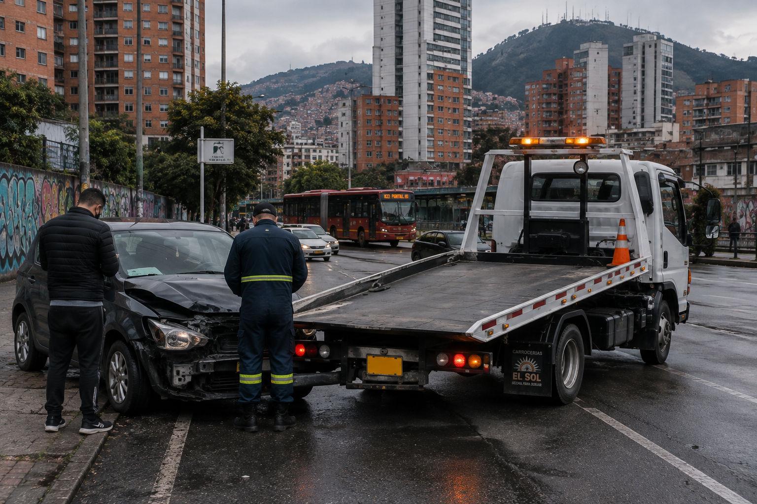 Vehículo accidentado
